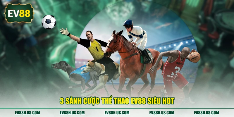 3 sảnh cược thể thao EV88 siêu hot